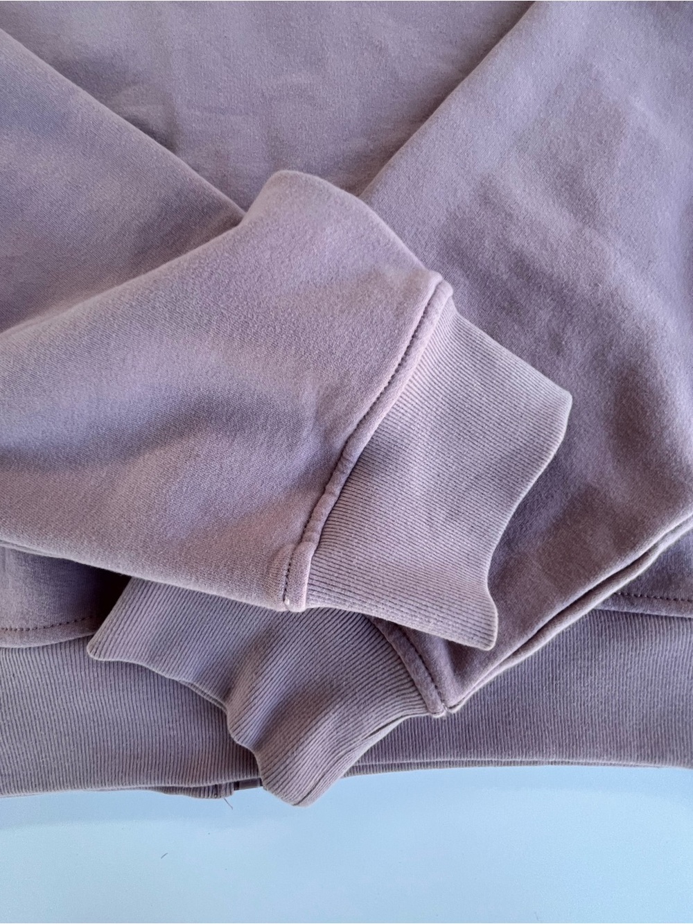 Mauve Athleta full zip fleece hoodie XL cropped - Picture 5 of 8